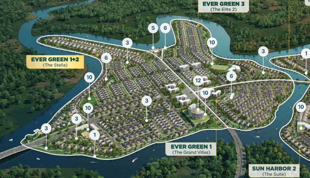 Ever Green 2 tọa lạc ngay 2 trục đường lớn của dự án.