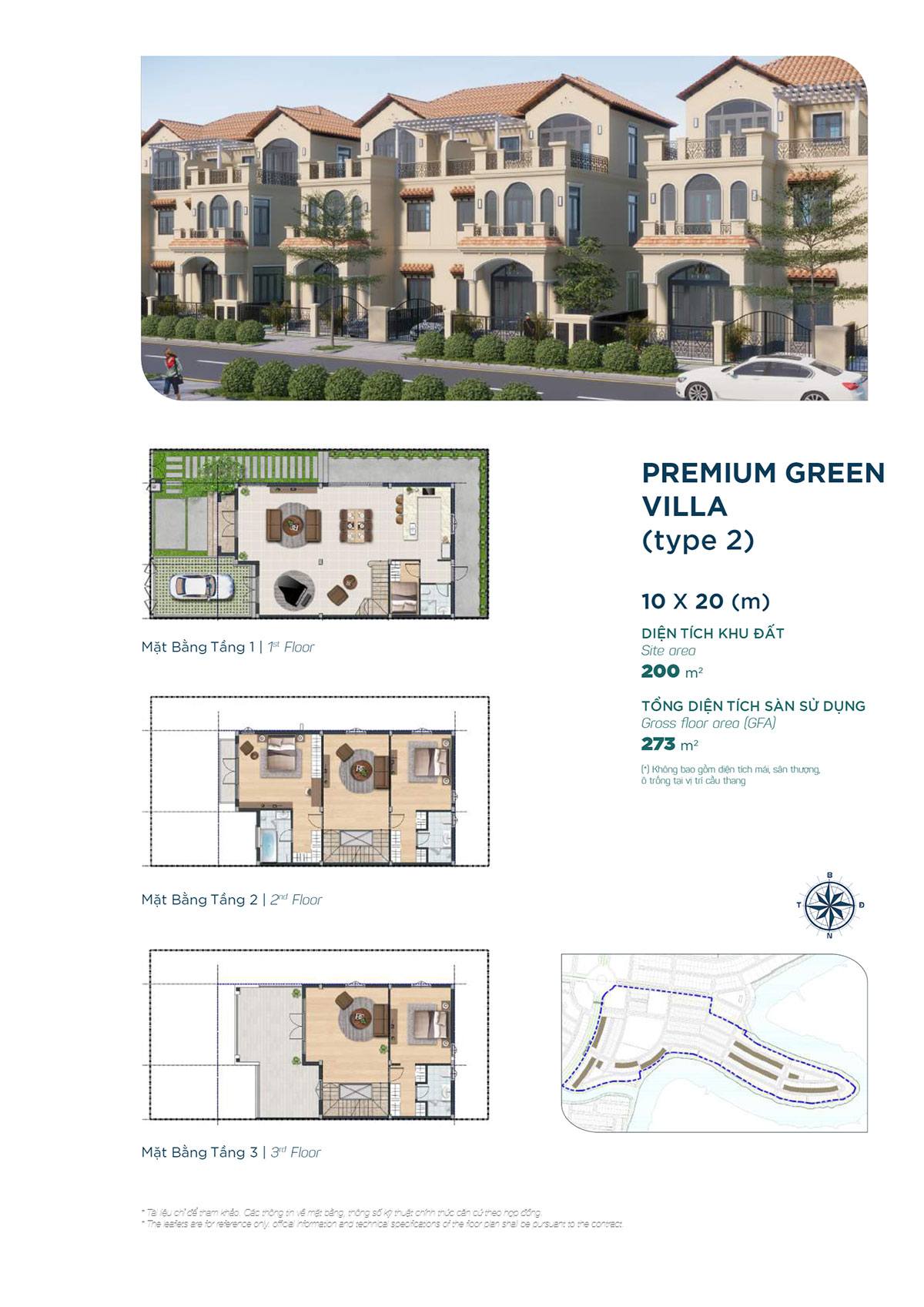 Layout Premium Green Villa (type 2)
